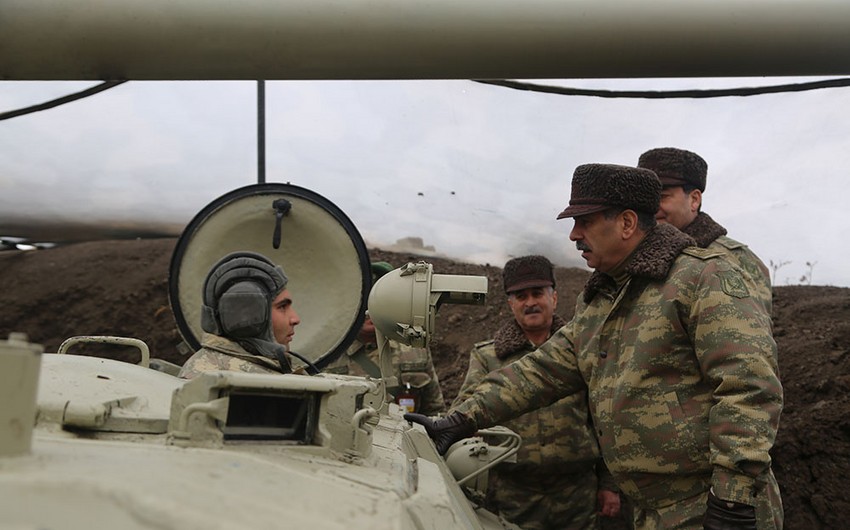 Azərbaycan ordusunun təlimi vaxtı ərazinin kəşfiyyatı aparılıb - VİDEO