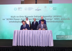 KOBİA ACWA Power Azerbaijan Renewable Energy ilə Anlaşma Memorandumu imzalayıb