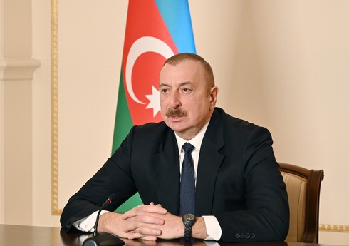 Президент Ильхам Алиев принял начальника Генштаба Пакистана в видеоформате