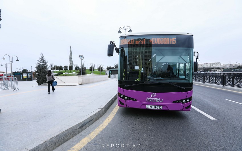 В Азербайджане общественный транспорт не будет работать по выходным до лета