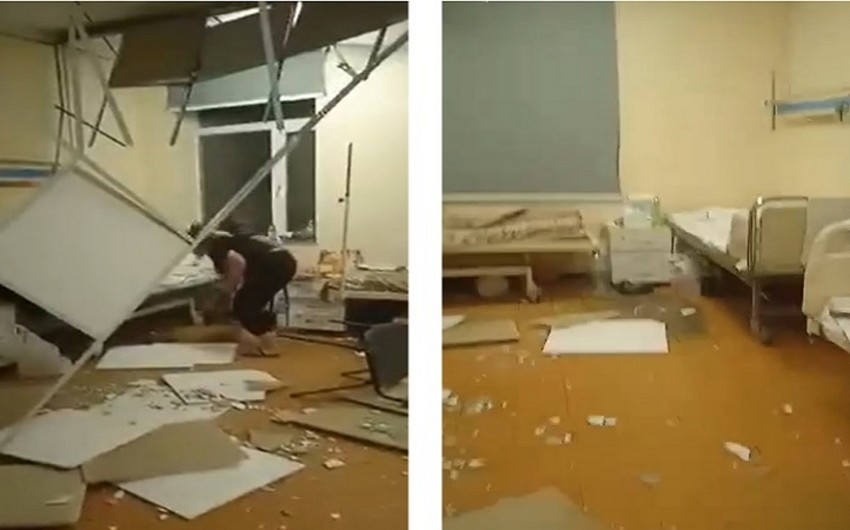 Ceiling collapses in children's hospital in Georgia
