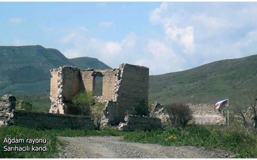 Footage from liberated Sarijali village of Azerbaijan's Aghdam district