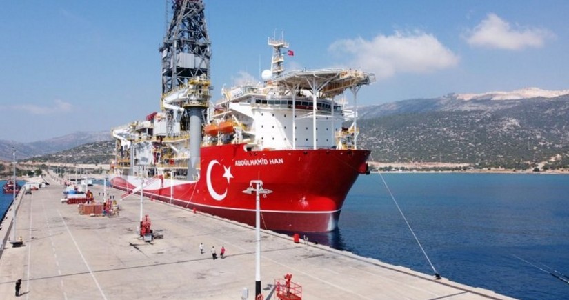 Türkiyənin “Abdülhamid Han” gəmisi Aralıq dənizində qazma işləri aparır