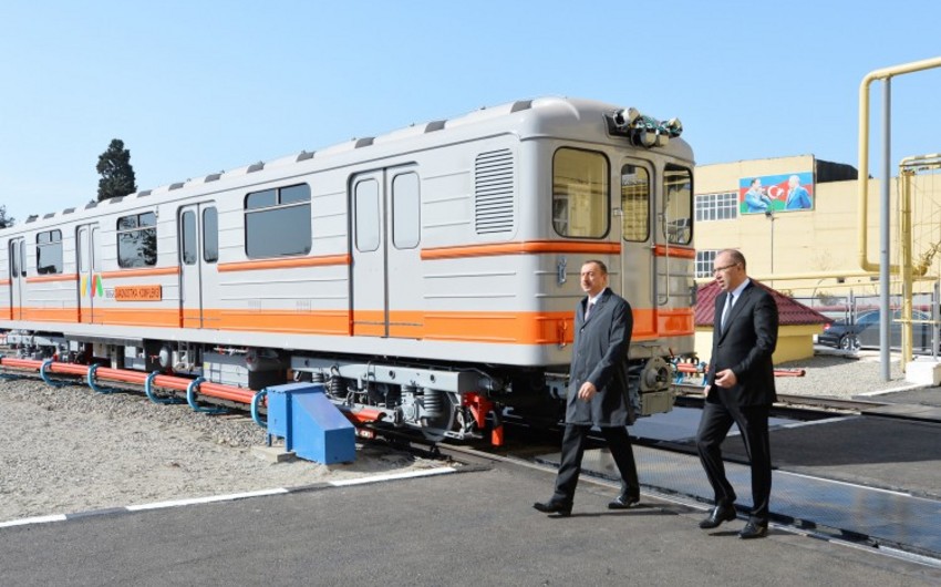 President Ilham Aliyev reviewed newly-delivered metro trains - PHOTOS