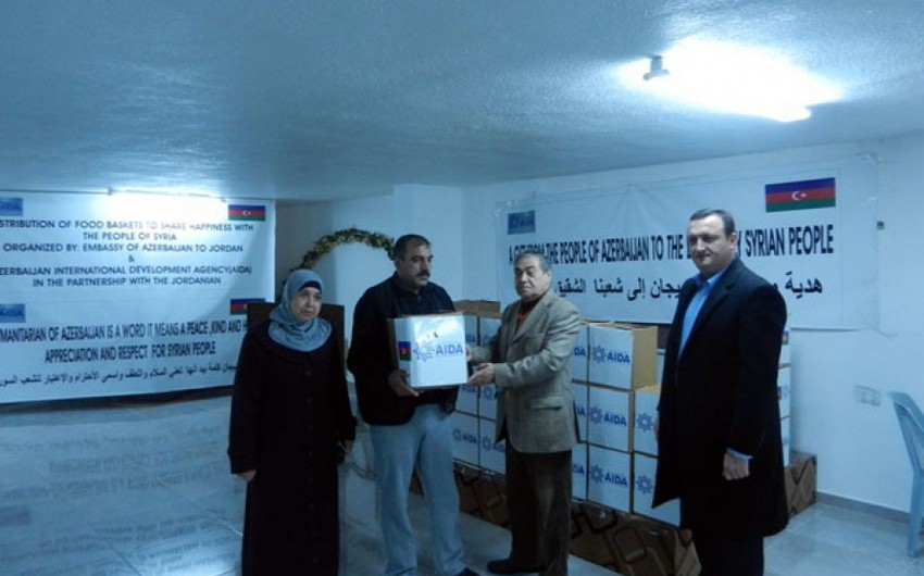 Azərbaycan tərəfindən İordaniyada suriyalı qaçqınlara humanitar yardımın verilməsinin ikinci mərhələsi keçirilib