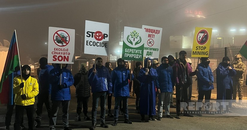 Xankəndi-Laçın yolu: ekoaksiya yağışlı havaya baxmayaraq davam edir 