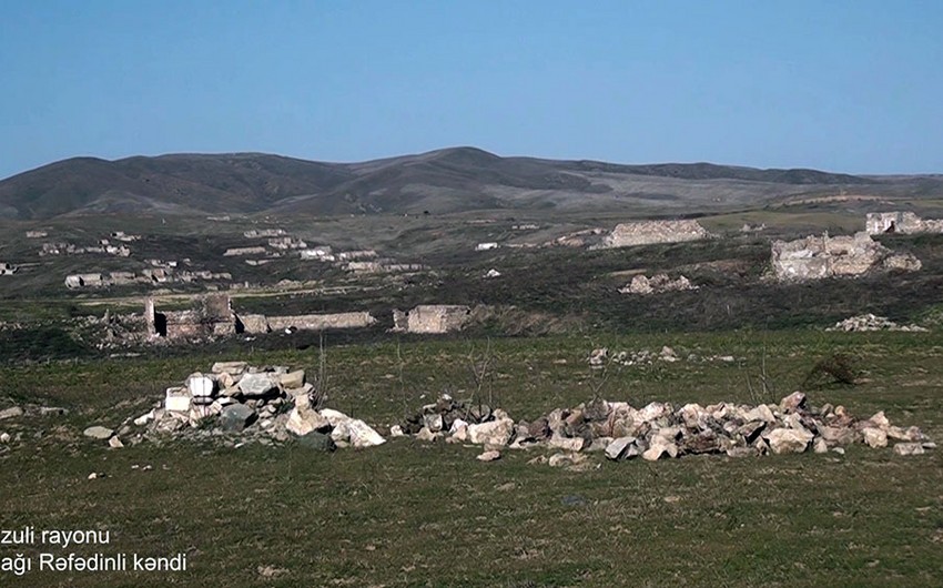 Footage from liberated Ashaghi Rafadinli village of Azerbaijan's Fuzuli district