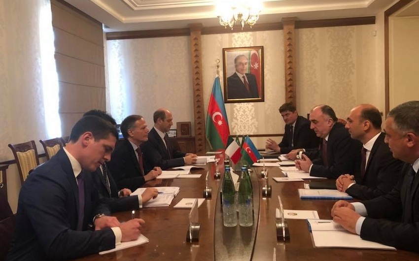 Встреча глав МИД Азербайджана и Италии проходит в Баку