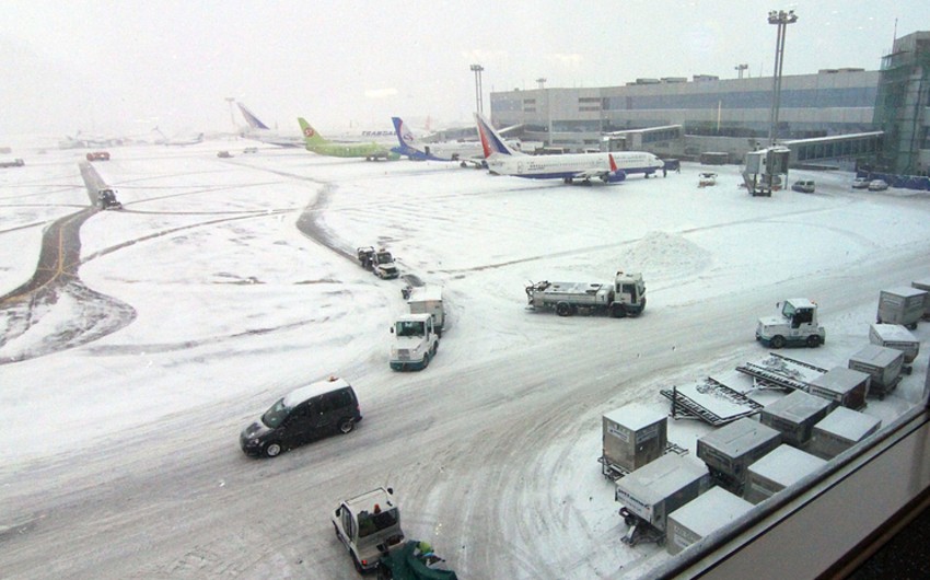 Погодные условия в Москве не повлияли на выполнение авиарейсов Баку-Москва