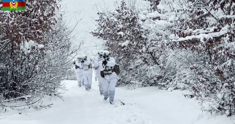 Azerbaijan Naval Forces hold exercise on ‘Conducting battle in snowdrifts and severe cold’