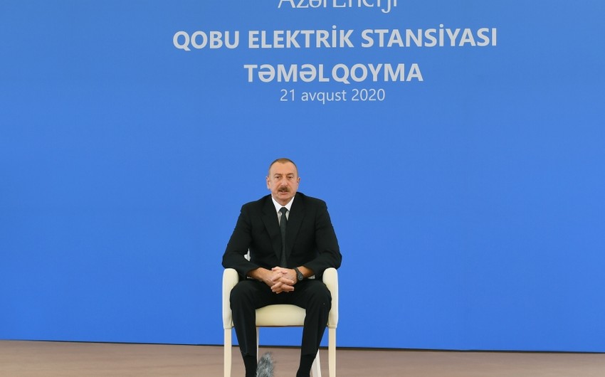 Ilham Aliyev invites investors to construction of Thermal Power Plant