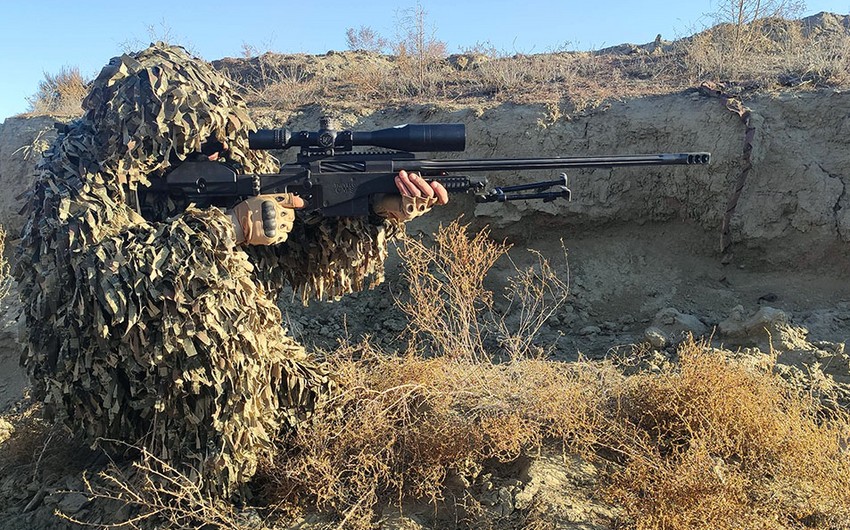 Снайперы армии Азербайджана выполнили учебно-боевые задачи