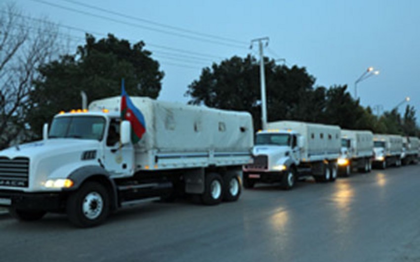 ​Azərbaycan Qırğızıstana 20 yük maşını humanitar yardım göndərib