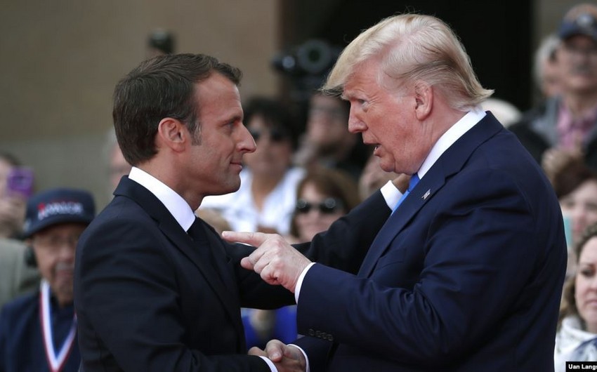 Donald Tramp Fransa prezidentini tənqid edib