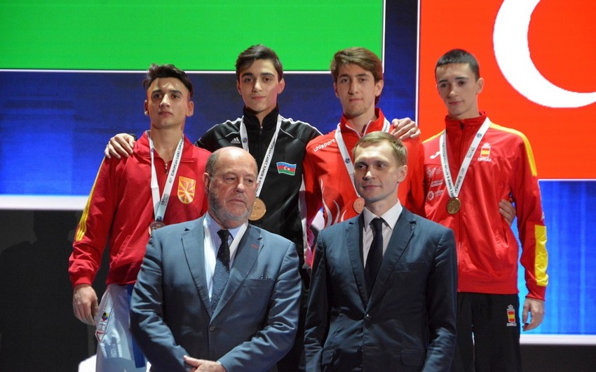 Azərbaycan karateçiləri Avropa çempionatında medalların sayını dördə çatdırıblar