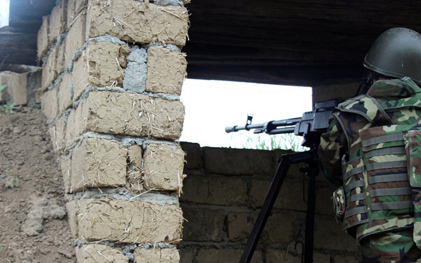 Армянские вооруженные подразделения обстреляли азербайджанские позиции из крупнокалиберных пулеметов