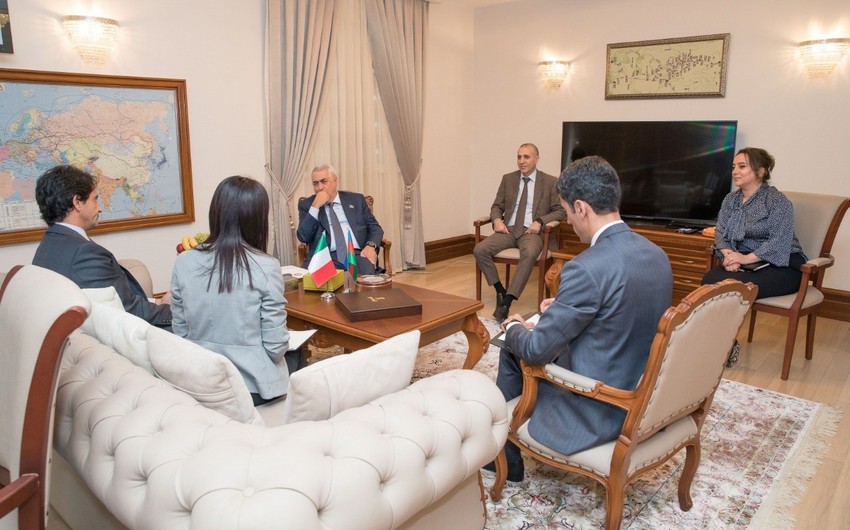 В ЗАО Азербайджанские железные дороги состоялась встреча с послом Италии