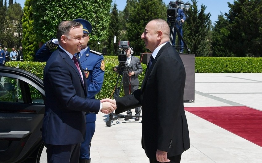 Official welcome ceremony was held for Polish President Andrzej Duda