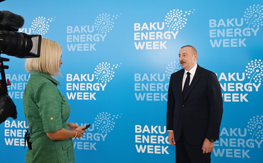 Euronews broadcast interview with President Ilham Aliyev
