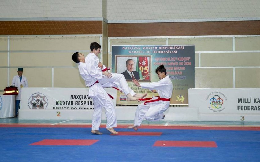 Naxçıvanda karate üzrə Heydər Əliyev Kuboku uğrunda açıq turnir keçirilib