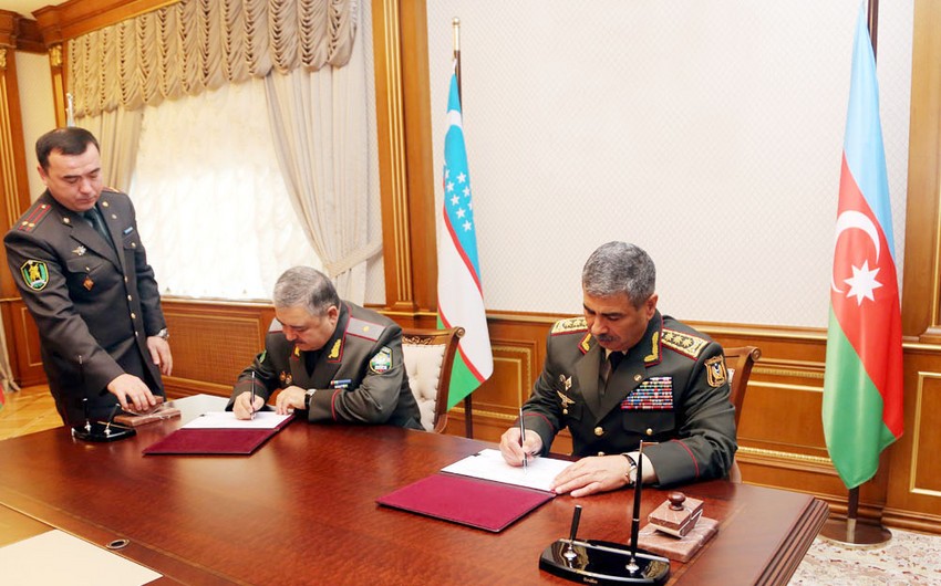 Подписан план двустороннего военного сотрудничества между Азербайджаном и Узбекистаном - ВИДЕО