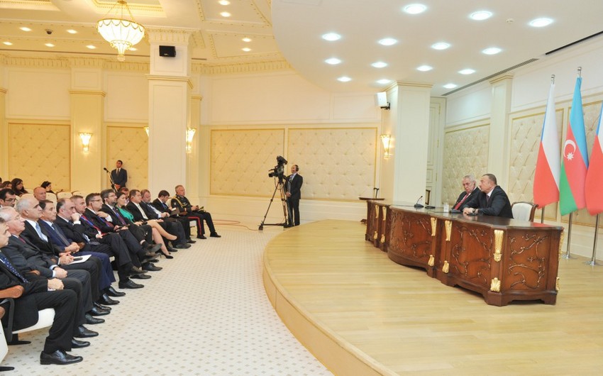 President Ilham Aliyev and President of the Czech Republic held a joint press conference