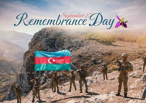 Today marks Remembrance Day in Azerbaijan