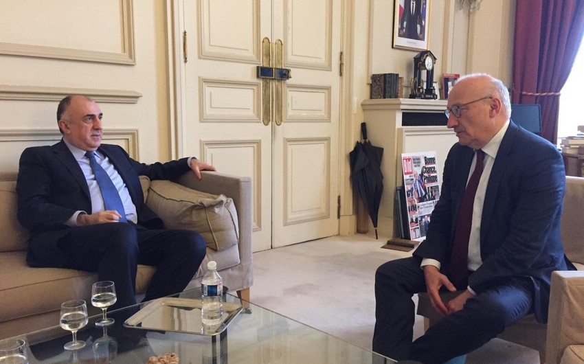 Elmar Mammadyarov met with Diplomatic Adviser to French President