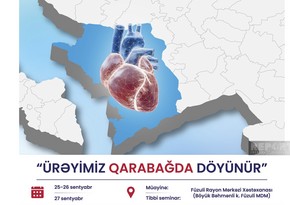 TƏBİB Füzulidə “Ürəyimiz Qarabağda döyünür!” layihəsi keçirəcək