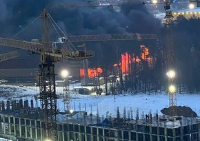Охранник ТЦ Стройпарк пострадал при пожаре в подмосковной Балашихе