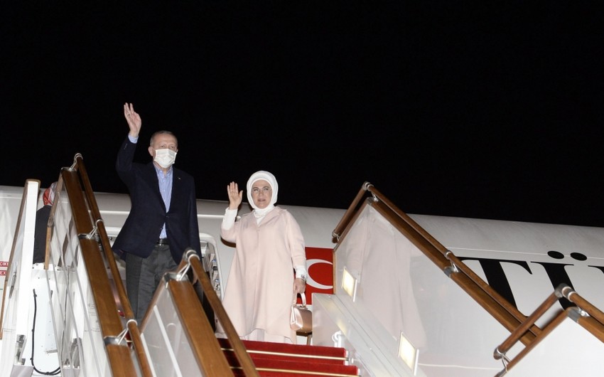Завершился визит Эрдогана в Азербайджан  