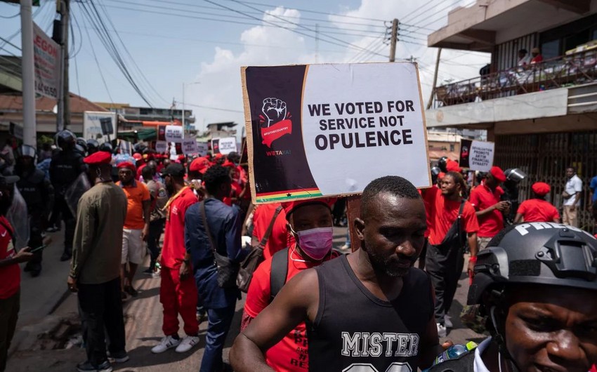 Over 40 people detained in protests in Ghana