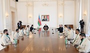 President Ilham Aliyev receives Azerbaijani athletes who won medals at Paris Summer Olympic Games and their coaches - UPDATED