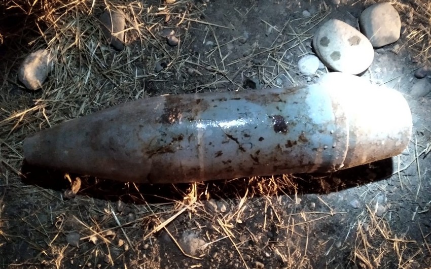 В Физули обнаружили артиллерийский снаряд 