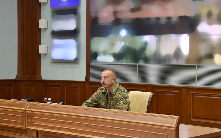 Под руководством президента в Центральном командном пункте МО состоялось оперативное совещание