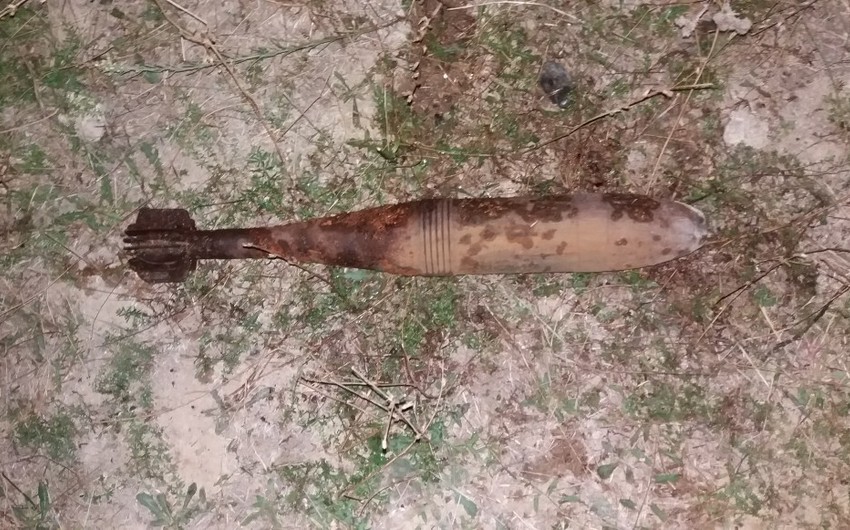 В Физулинском районе обнаружен минометный снаряд