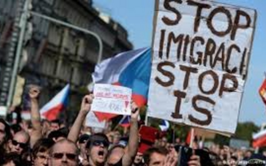 В Праге прошла демонстрация против принятия беженцев в Чехии
