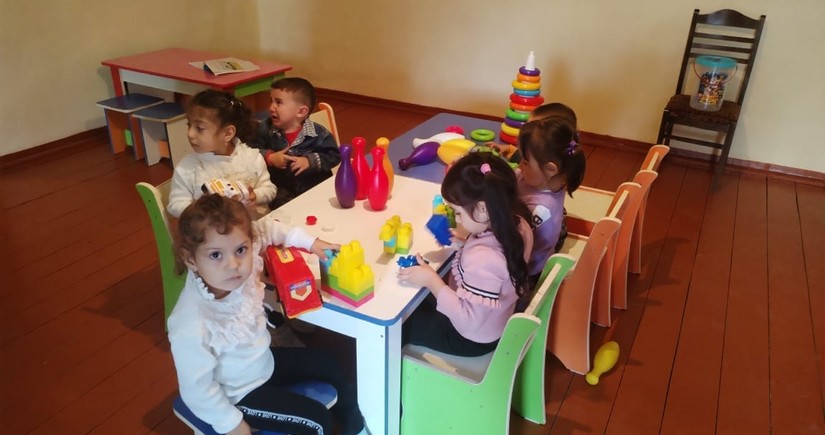 Ermənistanla sərhəd kənddə fəaliyyəti dayandırılan bağça 30 ildən sonra istifadəyə verilib