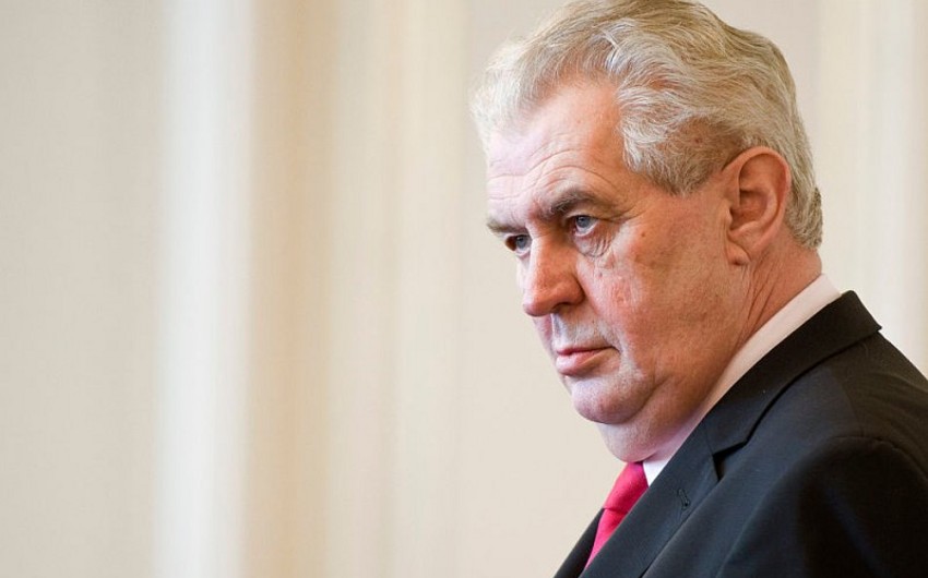 Milos Zeman opposed accommodation of refugees from Muslim countries in Czech Republic