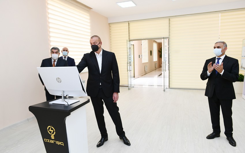 President Ilham Aliyev launches 110/35/10 Kv “Garasu” substation in Hajigabul