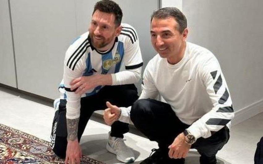 Azerbaijani businessman visits Messi on his birthday