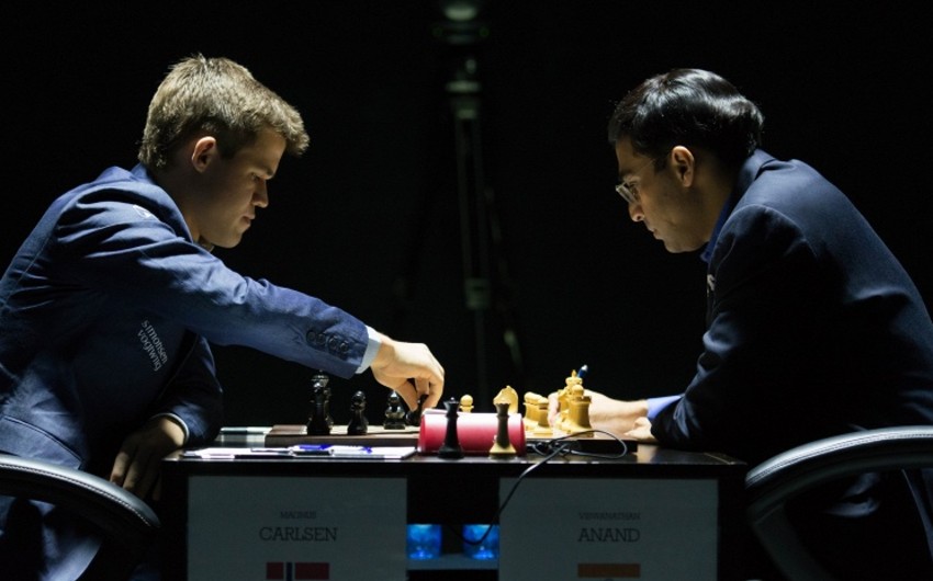 Game one between Anand and Carlsen ends in a draw