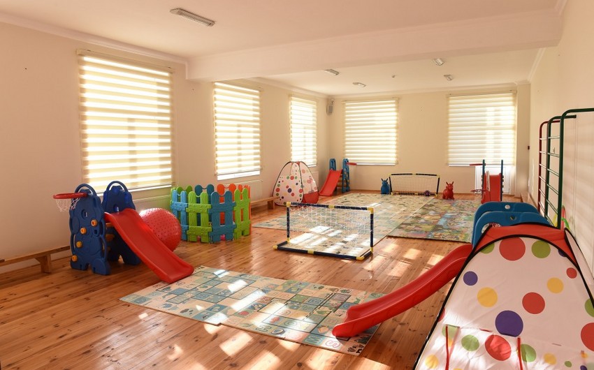 Состоялось открытие яслей-детского сада, построенного по инициативе Фонда Гейдара Алиева в Агджабеди