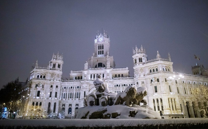 Madriddə son 76 ilin ən soyuq havası qeydə alındı