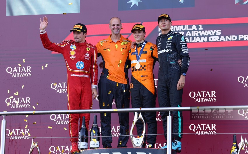 Formula 1: Winner of Azerbaijan Grand Prix awarded