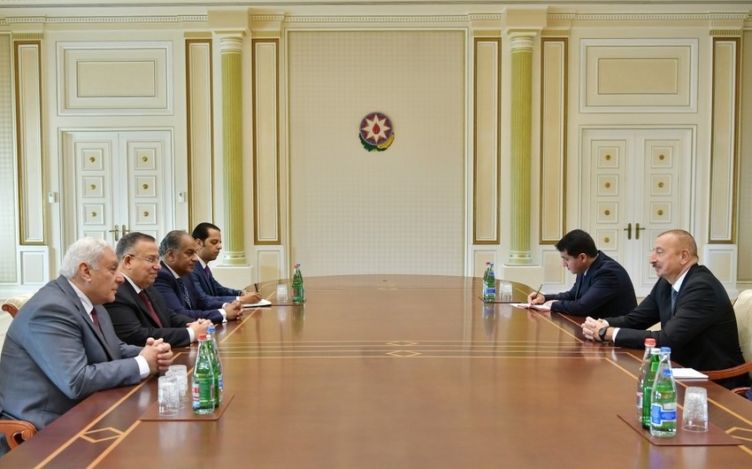 President Ilham Aliyev received delegation led by first deputy speaker of House of Representatives of Egypt