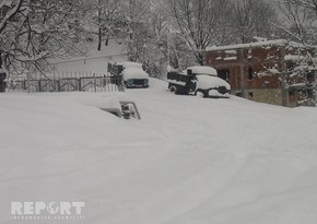 Snow cover in Gakh district reaches 90 cm - PHOTO