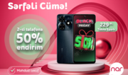 “Nar”dan “Sərfəli cümə” təklifi – 50 % endirimlə smartfon əldə et!