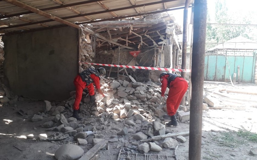 В селах Товузского района обнаружили остатки снарядов