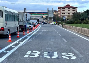На трассе Баку-Сумгайыт появится еще одна выделенная для автобусов полоса